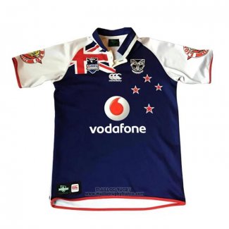 Maillot Nouvelle-zelande Warriors Rugby 2011 Retro Bleu