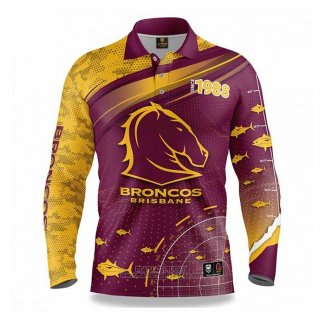 Maillot NRL Brisbane Broncos Rugby 2022 Fish Finder