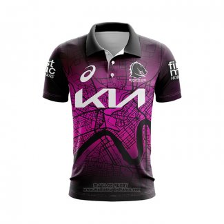 Maillot Polo Brisbane Broncos Rugby 2024 Entrainement