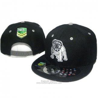 NRL Snapback Casquette Canterbury Bankstown Bulldogs Noir