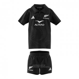 Maillot Enfant Kits All Blacks Rugby 2024 Noir