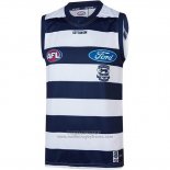 Maillot Geelong Cats Afl 2019 Bleu Blanc