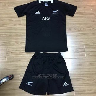 Maillot Enfant Kits Nouvelle-Zelande All Blacks Rugby 2019-2020 Domicile