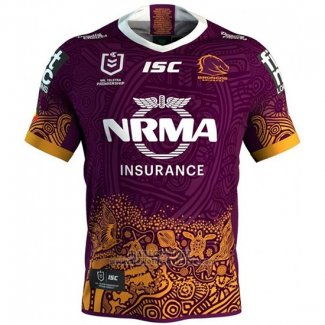 WH Maillot Brisbane Broncos Rugby 2019 Indigene